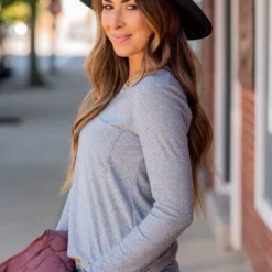 Long Sleeve Swiss Dot Pocket Tee 37 Long Sleeve Swiss Dot Pocket Tee -Women's Clothing Store BB 8063 24273562 1698 4524 ba06 71704fde9da2 936938