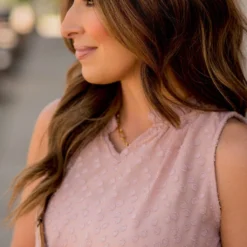 Subtle Textured Dots V-Neck Tank -Women's Clothing Store BB 8064 017bd4a9 083a 4627 9f1c b936b1067271 125204