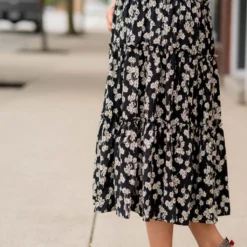 Forget Me Not Tiered Midi Dress -Women's Clothing Store BB 8070 345599