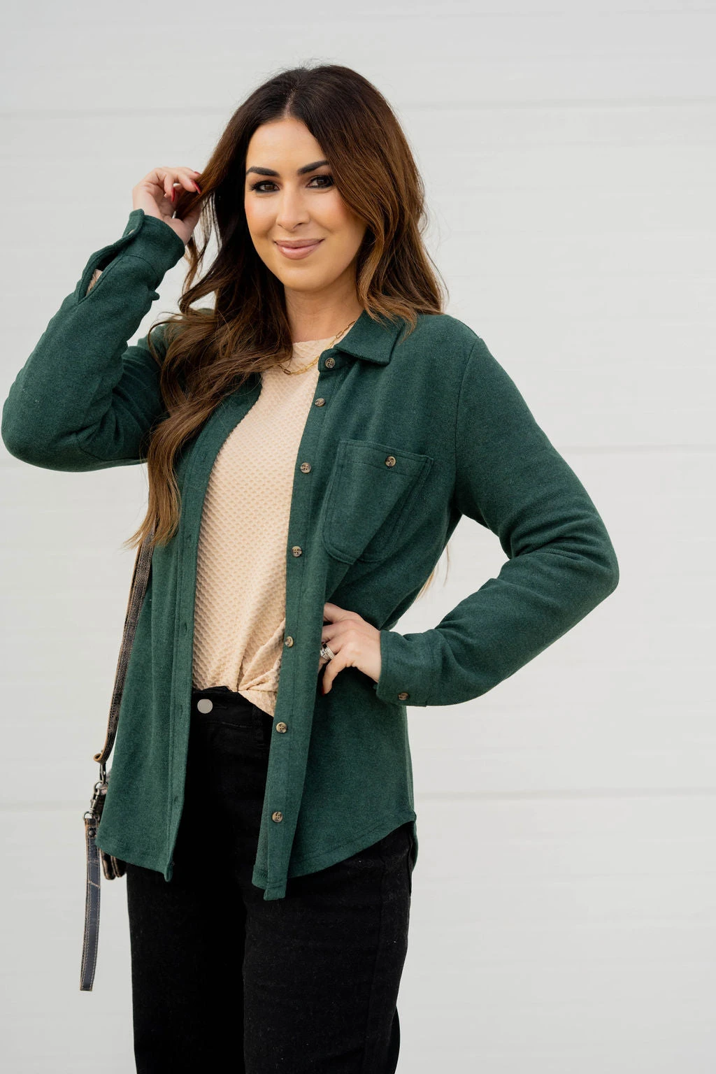 Simple Marled Shacket 18 Simple Marled Shacket - Image 18