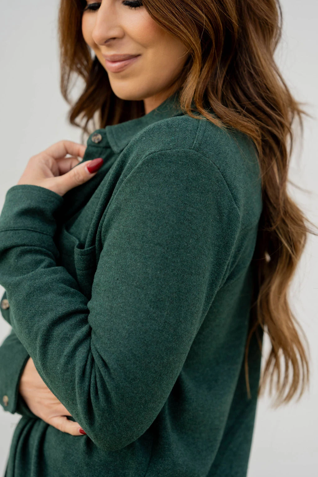 Simple Marled Shacket 19 Simple Marled Shacket - Image 19