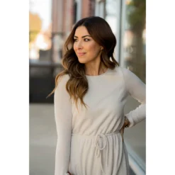 Simple Tie Sweater Dress -Women's Clothing Store BB 8109 e848f1d1 0dbe 482d 918b 86dfccd47480