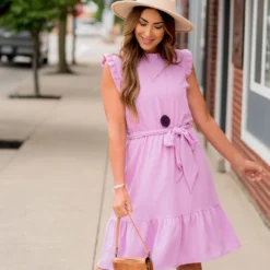 Ruffle Trim Tie Tank Dress -Women's Clothing Store BB 8111 21821466 5612 46da a50f 810af98ea36c 795529