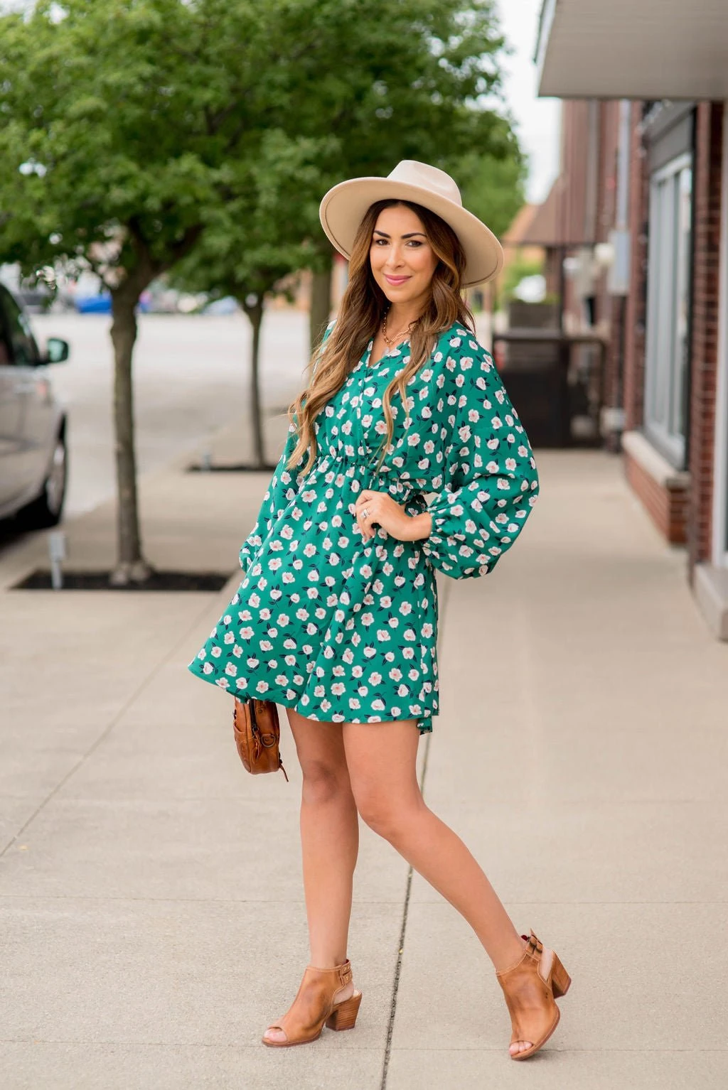 Floating Floral Wrap Top Dress 3 Floating Floral Wrap Top Dress - Image 3