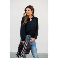 Long Sleeve Ruffle Neck Dressy Blouse 34 Long Sleeve Ruffle Neck Dressy Blouse -Women's Clothing Store BB 8133 00671803 4343 4c22 94c2 a4c520db514a