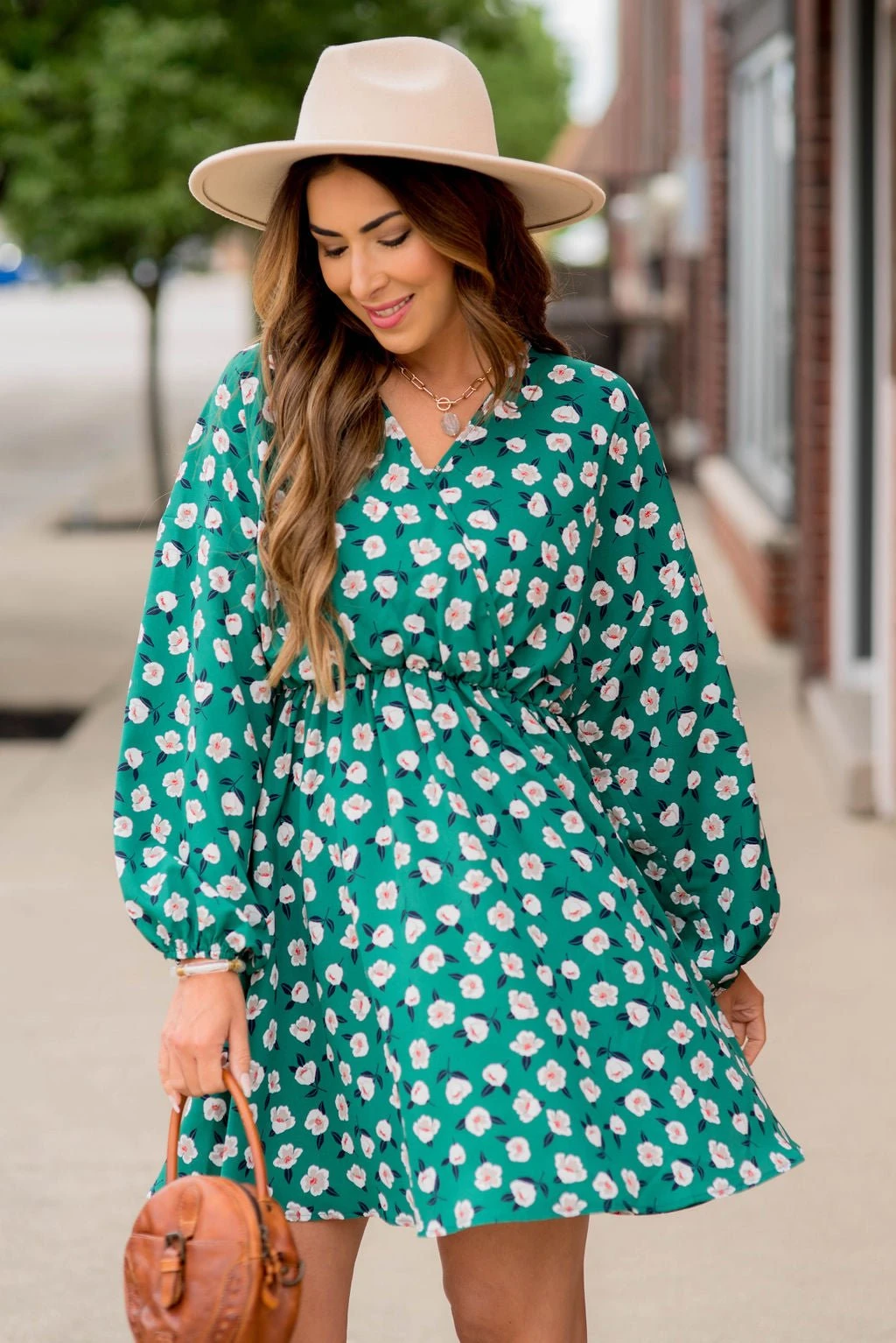 Floating Floral Wrap Top Dress 2 Floating Floral Wrap Top Dress - Image 2