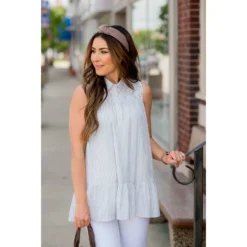 Vertical Striped Ruffle Bottom Tank Blouse 22 Vertical Striped Ruffle Bottom Tank Blouse -Women's Clothing Store BB 8156 a39730c9 643e 4850 bbc2 31b08f96a559