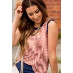 Striped Ruffle Trim Tank -Women's Clothing Store BB 8181 1f63ec2e a666 4ec3 ab61 771815eeaaa4 319464