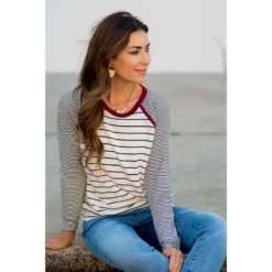 Multi Striped Solid Neck Long Sleeve Tee 30 Multi Striped Solid Neck Long Sleeve Tee -Women's Clothing Store BB 8208 764ebc7b 787d 4961 8db5 b6418f8805ea