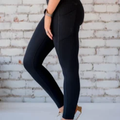Thick Stitched Side Pocket Leggings -Women's Clothing Store BB 8217 71dcdc0a d992 4389 a493 936f5e884471 156826