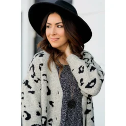 Button Leopard Tunic Cardigan -Women's Clothing Store BB 8223 1786ea41 8eb2 4301 86f1 f4c1ec9de74e
