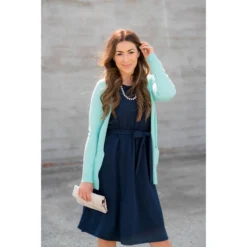 Ruffle Sleeve Tie Dress -Women's Clothing Store BB 8229 ec1d6ce7 6cb4 4695 a92c 06afd424a1c1