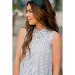 Vertical Striped Ruffle Bottom Tank Blouse 30 Vertical Striped Ruffle Bottom Tank Blouse -Women's Clothing Store BB 8230 381e9041 b9ac 4e4e b39a 38e055b058e3