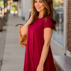 Short Sleeve Swing Tunic Dress -Women's Clothing Store BB 8242 b8988d33 da1c 4166 a655 5250cb967a2d 293754