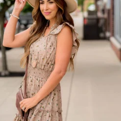 Blossoms Flutter Sleeve Dress -Women's Clothing Store BB 8249 b9adb4ce 4ad4 4c41 aaa1 9bc4e51156a4 491717