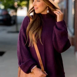 Betsey's High Neck Detailed Sweater -Women's Clothing Store BB 8311 408b2874 a47c 48db 97e8 7b26135de850 958503