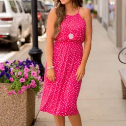 Spotted Halter Tank Midi Dress -Women's Clothing Store BB 8335 6f12990e 86b3 45d2 ab29 dad5877daf12 595303