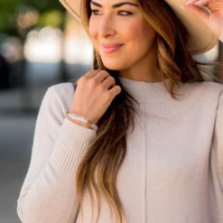 Four Side Button Mid Seam Sweater -Women's Clothing Store BB 8342 832007