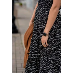 Spectacular Speckled Tiered Midi -Women's Clothing Store BB 8358