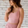 Scoop Neck Cropped Tank