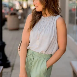 Detailed Bibbed Tank -Women's Clothing Store BB 8366 b884519f d60c 45b3 9e2f c4faa8956224 496178