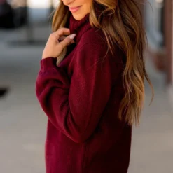 Side Slit Knit Cowl Neck Sweater -Women's Clothing Store BB 8371 66b1cd4c c9f8 499a a5a4 85ad0979b509 388383