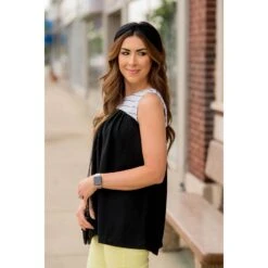 Thin Stripe Knot Back Tank 29 Thin Stripe Knot Back Tank -Women's Clothing Store BB 8374 ca90def9 7e8c 49aa adb6 80bace6bd830