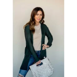 Side Slit Tissue Cardigan -Women's Clothing Store BB 8382 1a9438f0 072a 4e4a a5b4 fa28d9dd1dc3