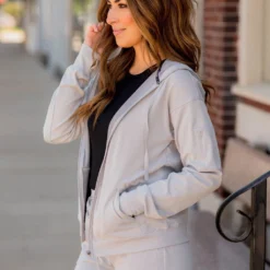 Subtle Ribbed Zip Up Jacket -Women's Clothing Store BB 8403 e0f1242a d37d 46e9 80ad 4ea1854b7c25 735363