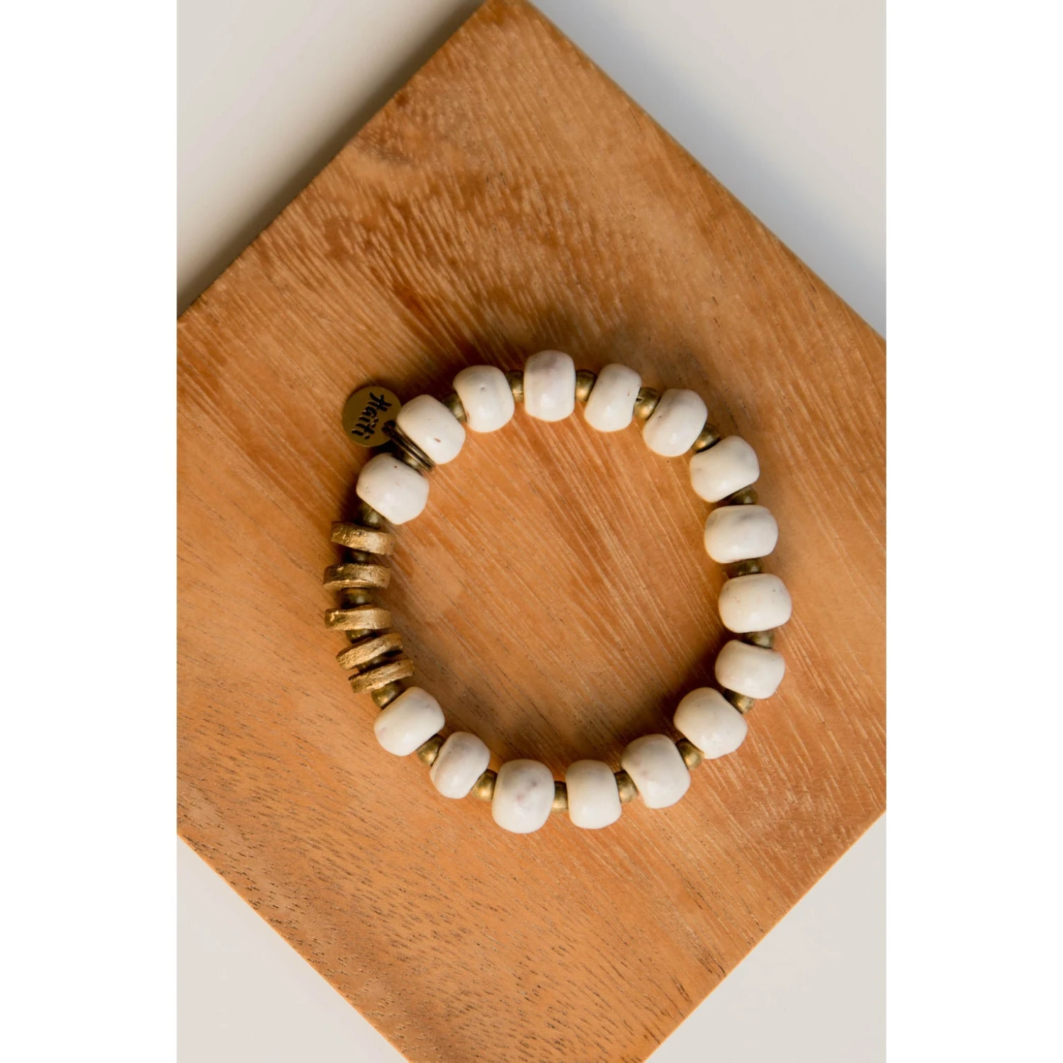 Bel Koz Flat Bead Bracelet 3 Bel Koz Flat Bead Bracelet - Image 3