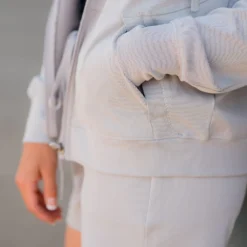 Subtle Ribbed Zip Up Jacket -Women's Clothing Store BB 8418 efbba94f fe7f 4034 b230 dd1b68829358 150660