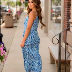 Wavy Thin Strapped Maxi Dress -Women's Clothing Store BB 8425 2043847a f6a9 4465 be47 d11a258682e0 967659