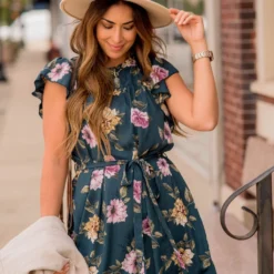 Timeless Floral Ruffle Tie Dress -Women's Clothing Store BB 8442 71bc4941 1bd2 44e2 9fdc cbf69e7e3964 269853