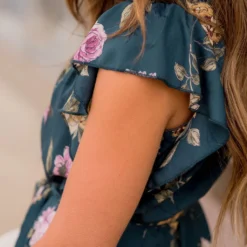 Timeless Floral Ruffle Tie Dress -Women's Clothing Store BB 8450 da7ca223 feba 4c35 87ce 97997809e2f1 272401