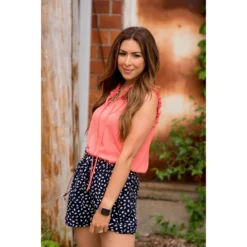 Double Ruffle Tie Neck Tank 16 Double Ruffle Tie Neck Tank -Women's Clothing Store BB 8456 7133a1b9 1ab6 4e16 a2e0 ed2439a0fe27