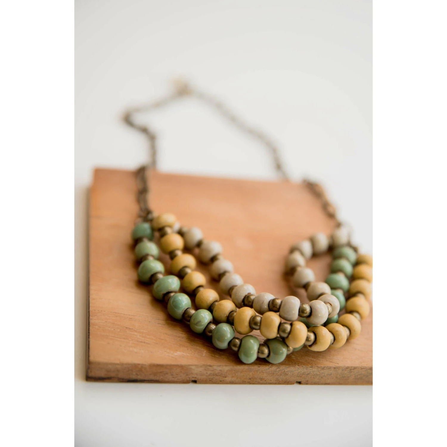 Bel Koz Mixed Triple Twist Clay Necklace 7 Bel Koz Mixed Triple Twist Clay Necklace - Image 7