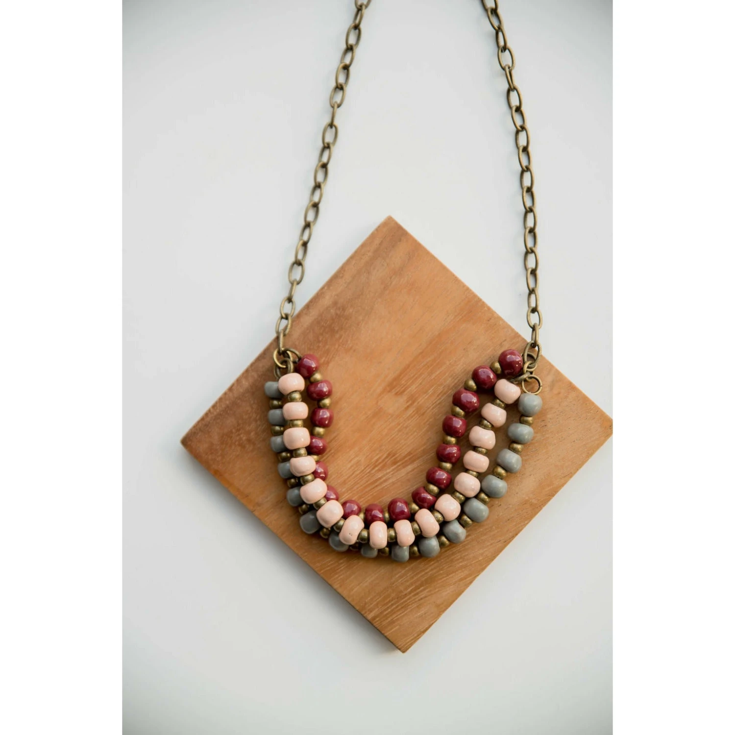 Bel Koz Mixed Triple Twist Clay Necklace 15 Bel Koz Mixed Triple Twist Clay Necklace - Image 15