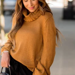 Side Slit Knit Cowl Neck Sweater -Women's Clothing Store BB 8507 24ae189b aa2d 4c76 ad3d 7e7db0c750e2 265435