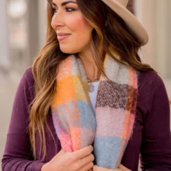 Fuzzy Wonders Multi Colored Scarf
