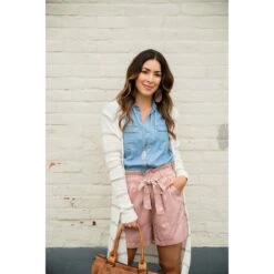 Tie Top Paper Bag Shorts -Women's Clothing Store BB 8523 054e2456 5a97 4428 af7e 2e03f2e3cdcd