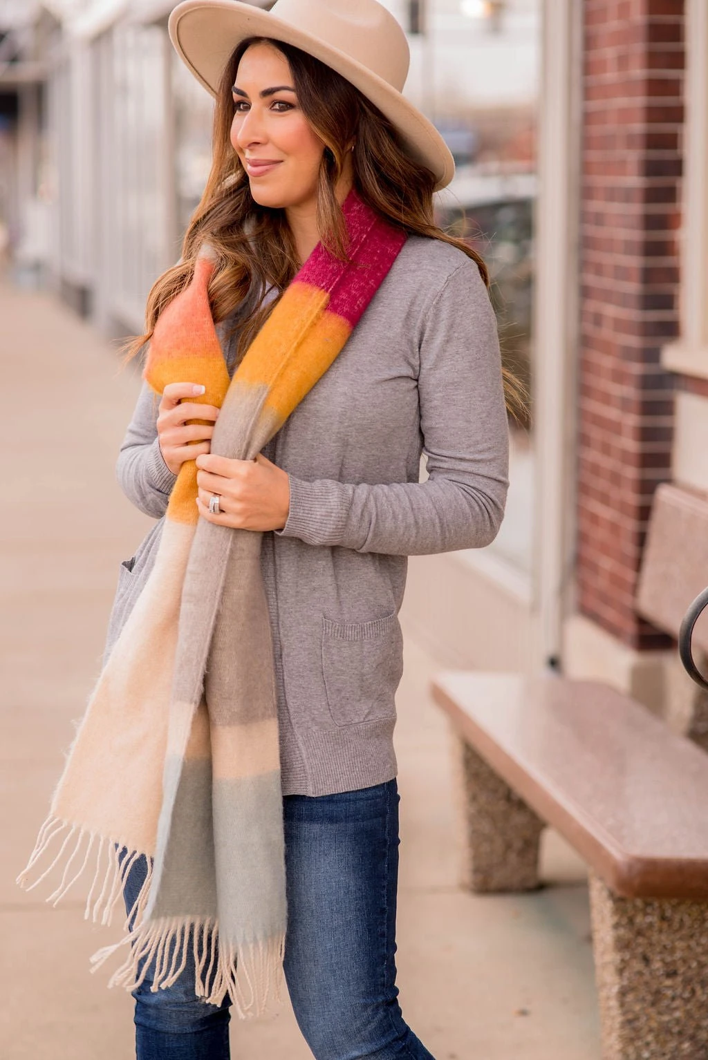 Vibrant Block Dipped Scarf 18 Vibrant Block Dipped Scarf - Image 18