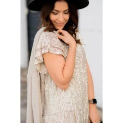 Sequin Shine Dress -Women's Clothing Store BB 8554