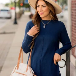 Four Side Button Mid Seam Sweater -Women's Clothing Store BB 8562 f1013c1d c120 45c6 95f8 ecdc1bccf181 272184