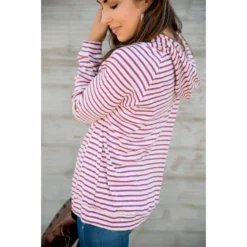 Striped Lightweight Game Day Hoodie -Women's Clothing Store BB 8584 2a58d0a7 6864 49d3 83fe a8048a130d19