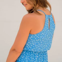 Spotted Halter Tank Midi Dress -Women's Clothing Store BB 8590 f8820572 8cb7 428d 8879 702ec0de45cb 789636