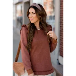 Posh Raw Ruffle Edged Crewneck 22 Posh Raw Ruffle Edged Crewneck -Women's Clothing Store BB 8614 5933e4b9 afe9 43ae a6a0 c5005b396e90