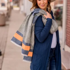 Snazzy Blocked Camo Blanket Scarf