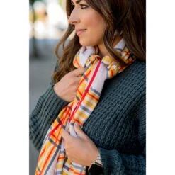 Delicately Lined Rich Basic Scarf 26 Delicately Lined Rich Basic Scarf -Women's Clothing Store BB 8622
