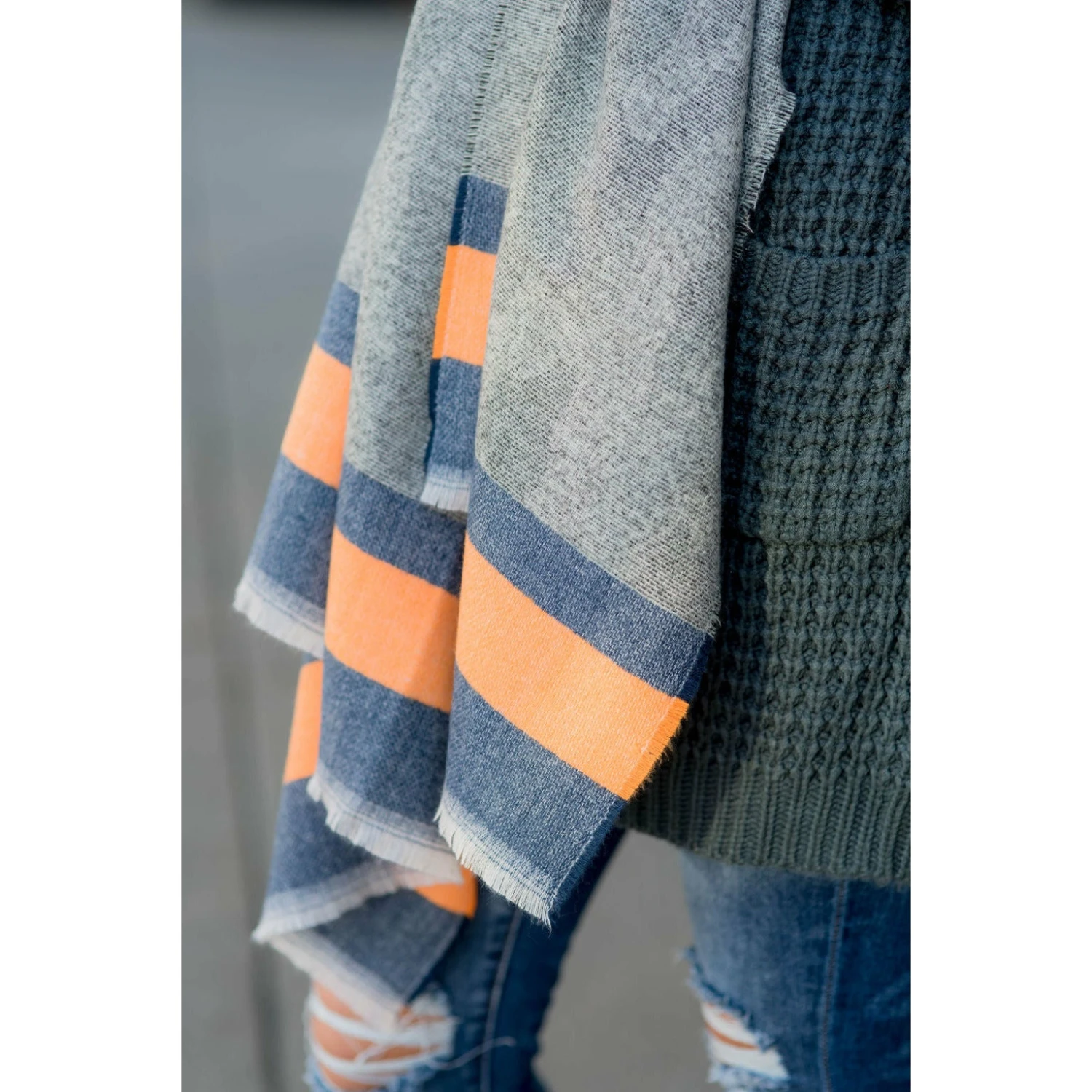 Snazzy Blocked Camo Blanket Scarf 5 Snazzy Blocked Camo Blanket Scarf - Image 5