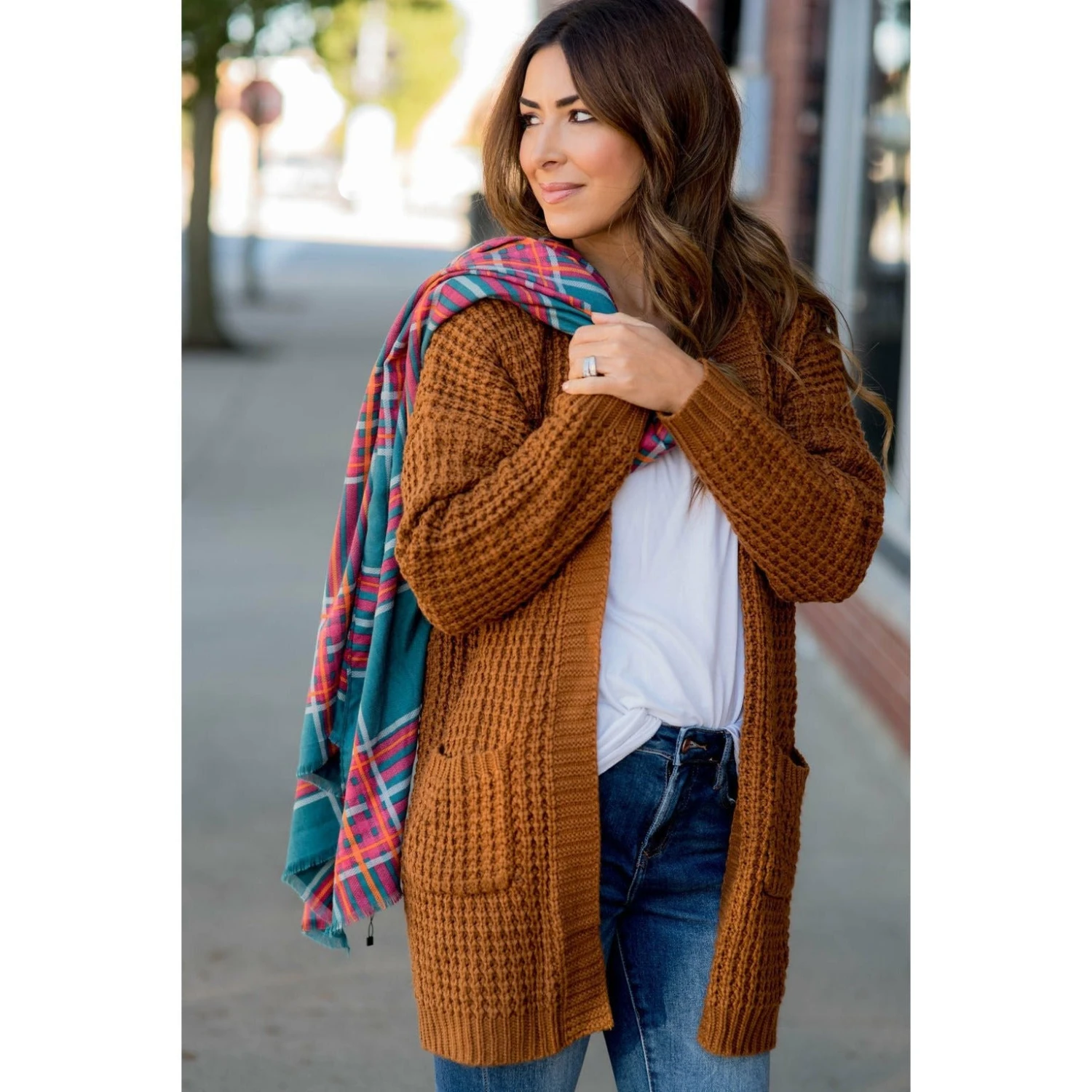 Delicately Lined Rich Basic Scarf 9 Delicately Lined Rich Basic Scarf - Image 9